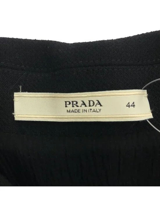 Prada No-three-boo-ruf Slit Ple-tswan Piece Black 44 - Picture 3 of 4